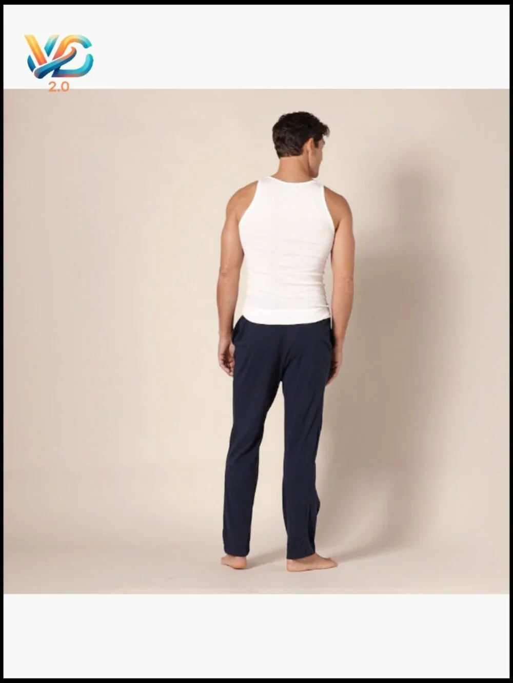 Men's Slim Fit Cotton Tank Undershirts Breathable Lightweight Scoop Neck